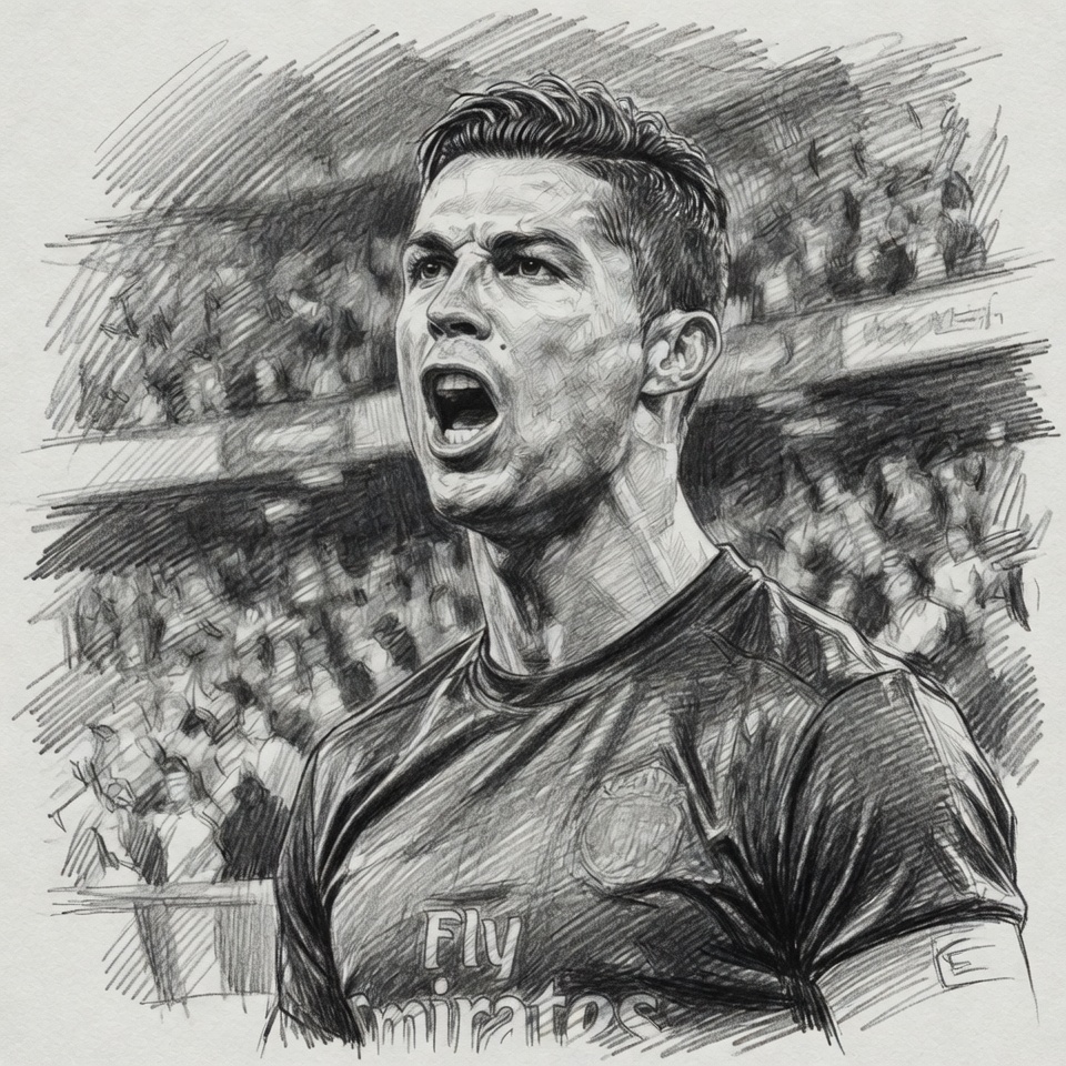 Realistic pencil portrait