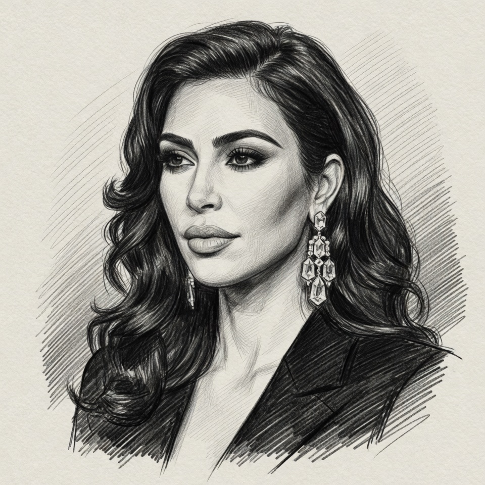 Realistic pencil portrait