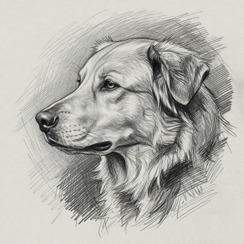 Dog Portrait detail
