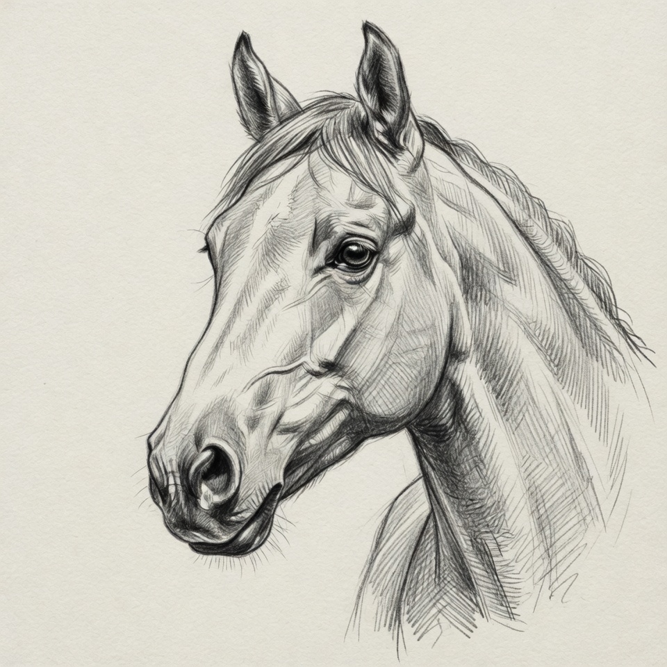 Horse Portrait detail