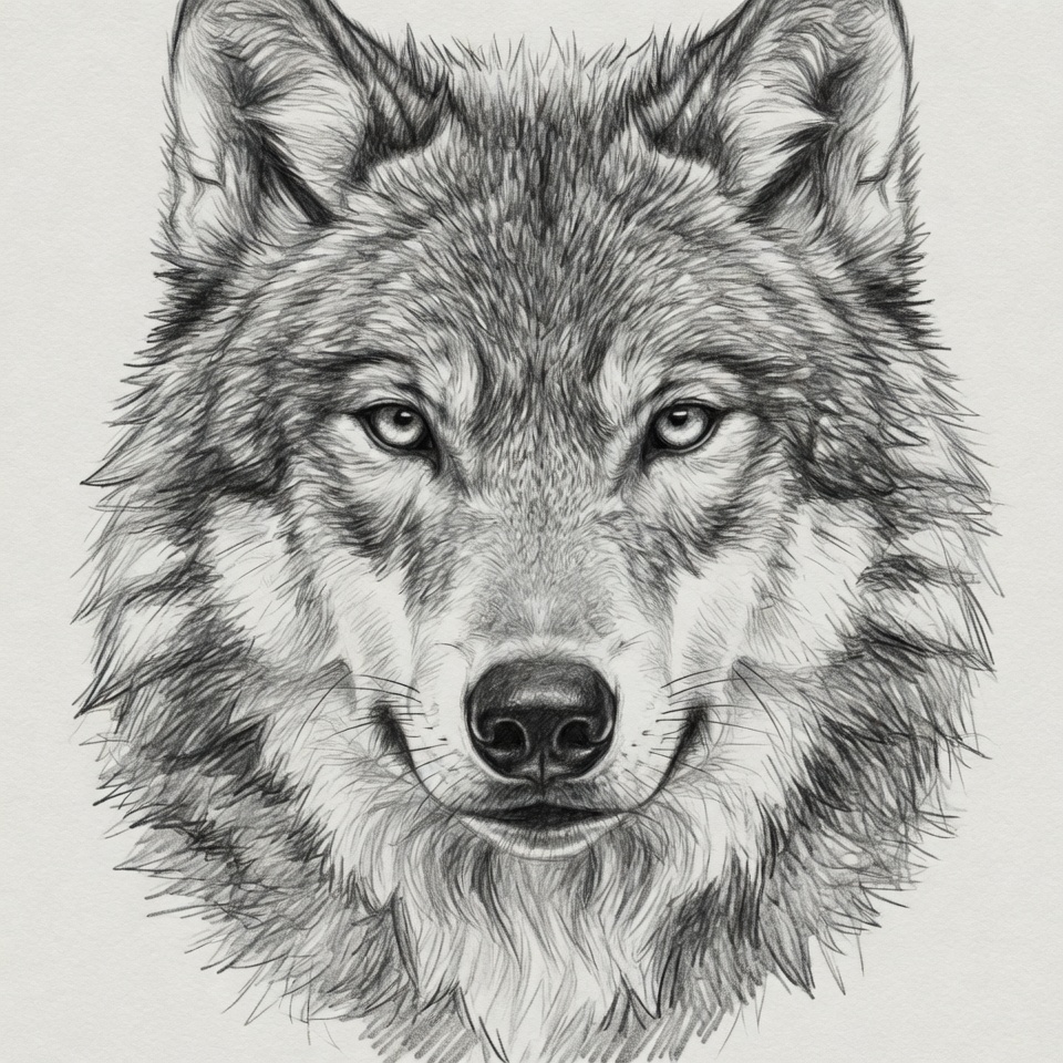 Wolf Face detail