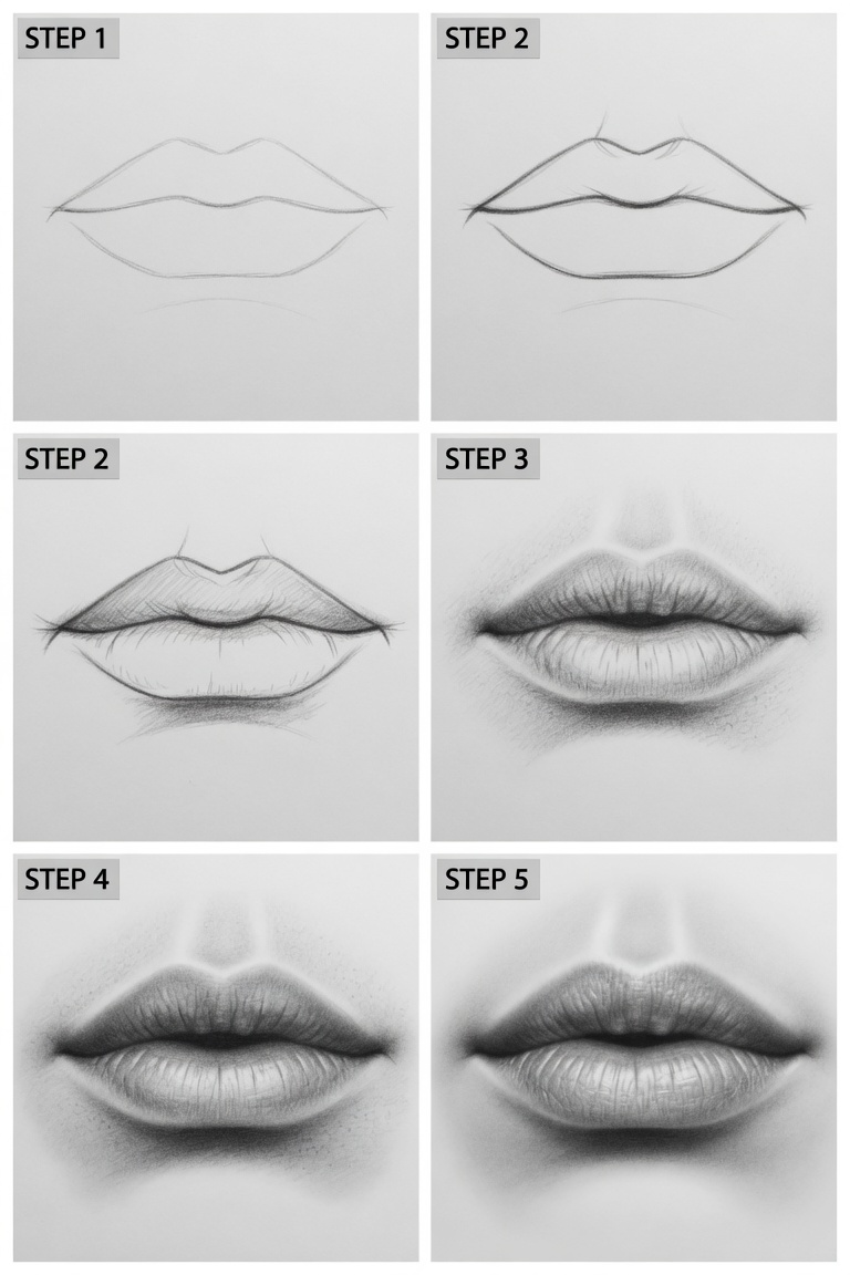 Realistic pencil sketch artwork