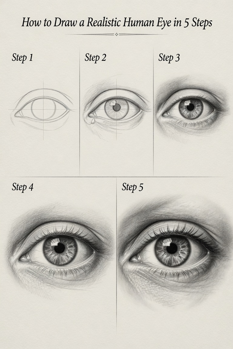 Realistic pencil sketch artwork