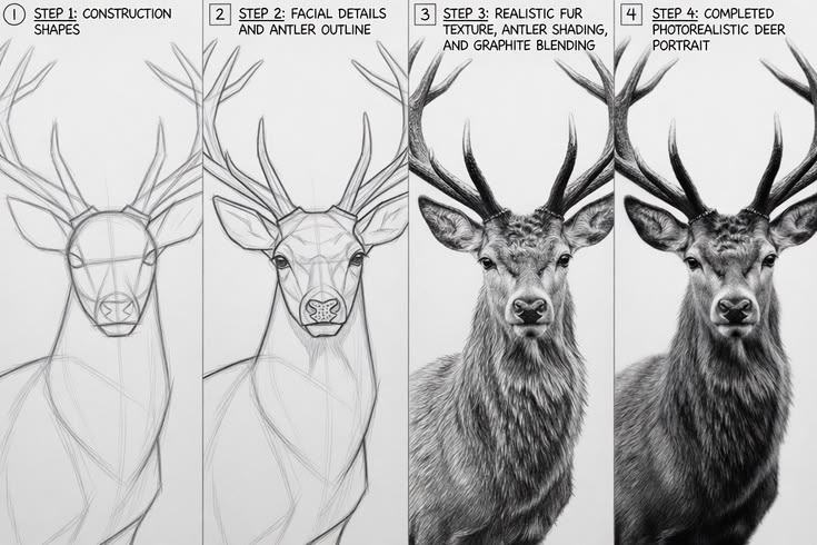 Realistic pencil sketch artwork